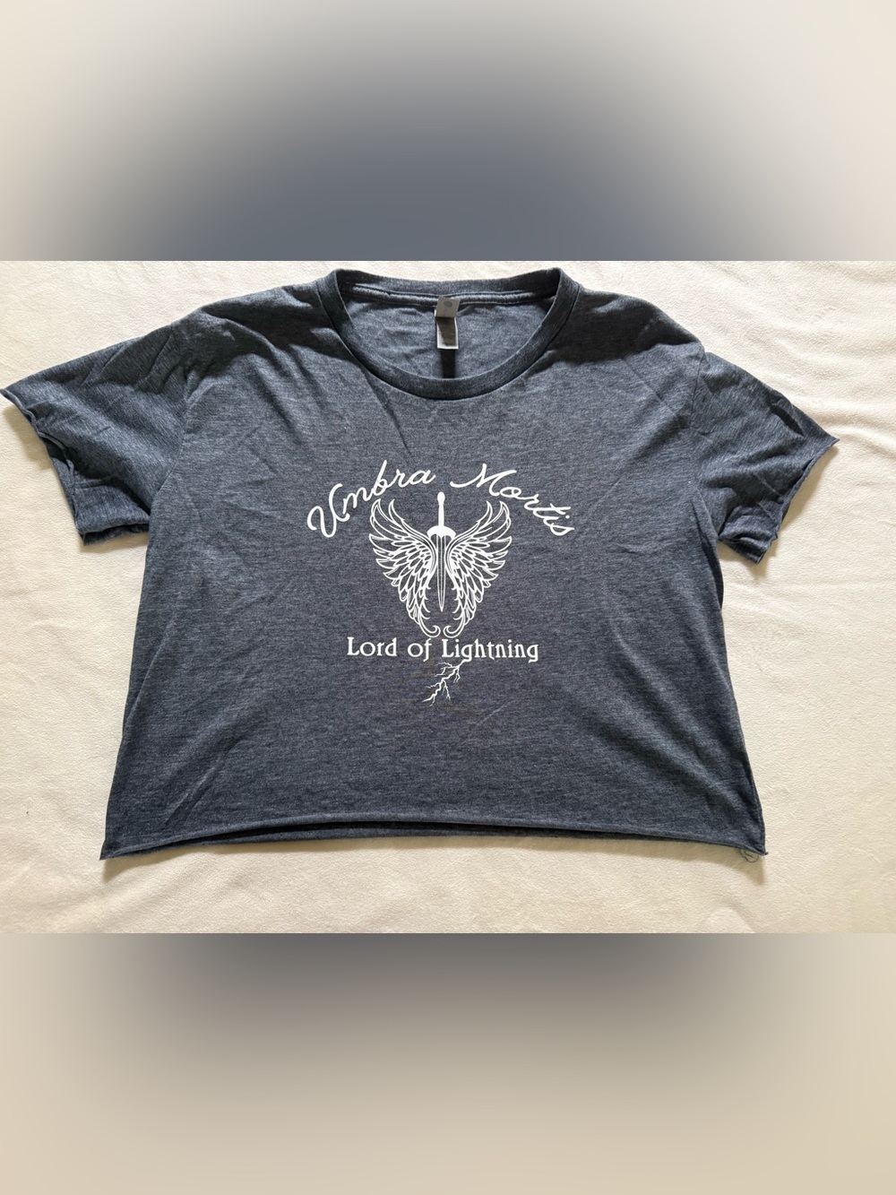 Crescent City, Sarah J Maas, Umbra Mortis Heather Gray Crop Tee